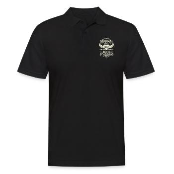 Vintage 1997 Cadeau d’anniversaire - Polo Homme - noir - Devant - Kai (181cm)