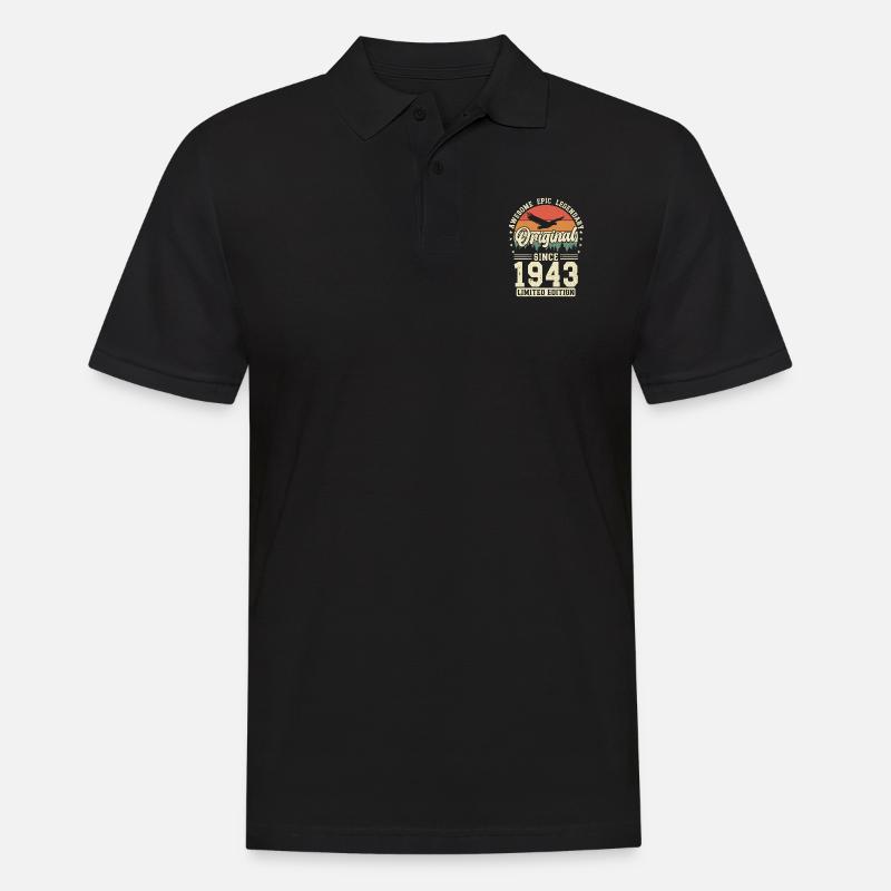 1943: Zeitlos Legendär - Männer Poloshirt - Schwarz