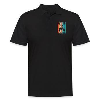 Livello 25 completato 25 anni giocatore livello 25 - Männer Poloshirt - Schwarz - Vorne - Kai (181cm)