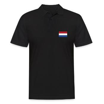Pays-Bas Hollande Drapeau néerlandais Drapeau - Polo Homme - noir - Devant - Kai (181cm)