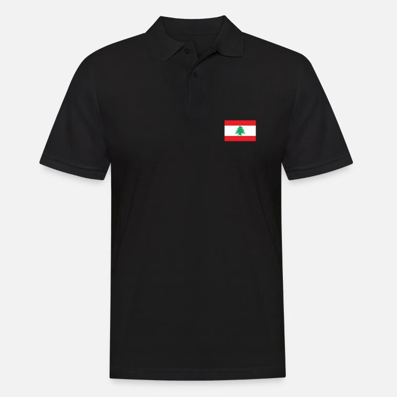 Liban drapeau libanais drapeau - Polo Homme - noir