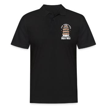 Design tour de Pise Italie humour pizza italienne - Polo Homme - noir - Devant - Kai (181cm)