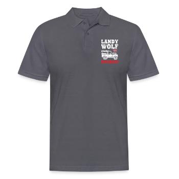 Landy Wolf Defender - Männer Poloshirt - Anthrazit - Vorne - Nico (186cm)