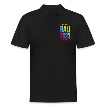 Bali 2023 - Männer Poloshirt - Schwarz - Vorne - Kai (181cm)