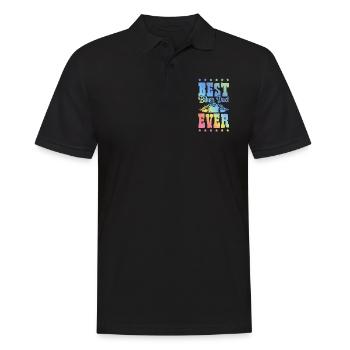 Biker Dad Saying Dad - Men's Polo Shirt - black - Front - Kai (181cm)