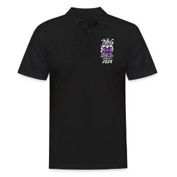 Crâne d’enterrement de vie de garçon 2024 - Polo Homme - noir - Devant - Kai (181cm)