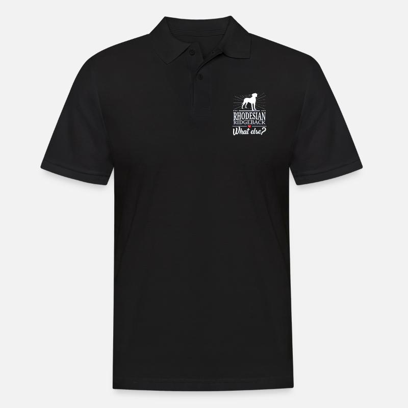 Rhodesian Ridgeback what else? - Männer Poloshirt - Schwarz