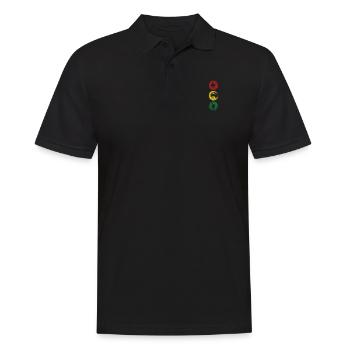 Feu trafic trafic cadeau enfants couleurs voiture colorée - Polo Homme - noir - Devant - Kai (181cm)