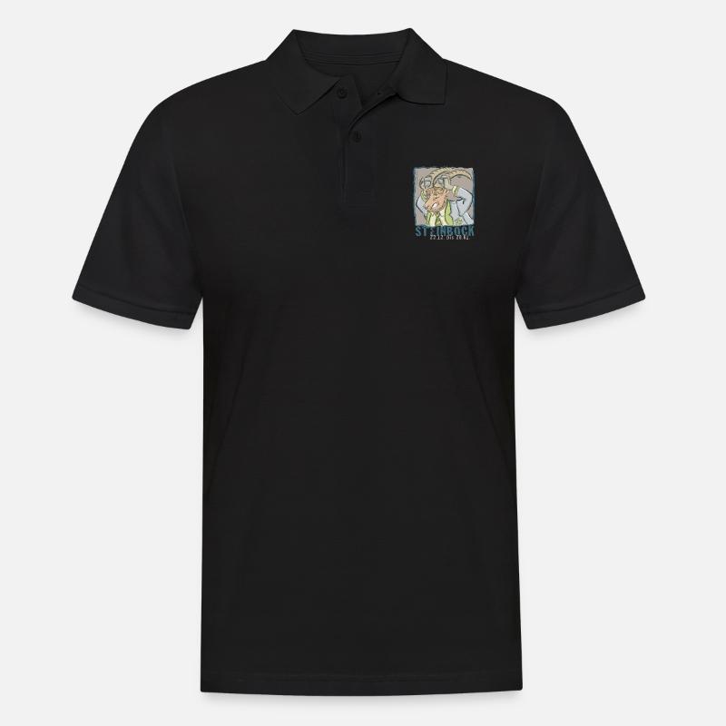 Sternzeichen - Steinbock - Männer Poloshirt - Schwarz
