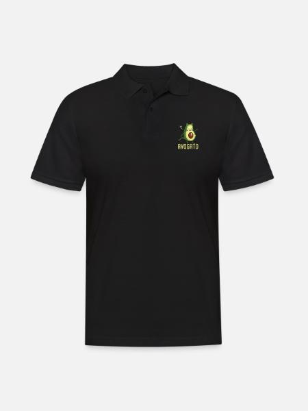 Avogato - Männer Poloshirt - Schwarz