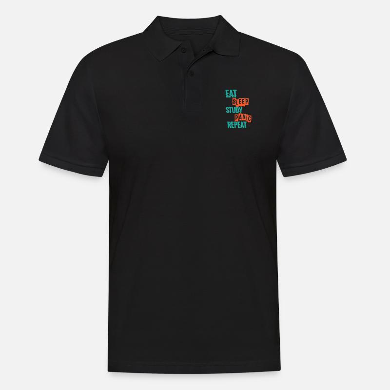Prüfungen - Männer Poloshirt - Schwarz
