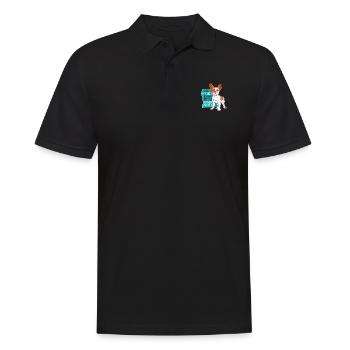 J'aime mon chien, j'aime mon chien - Polo Homme - noir - Devant - Kai (181cm)