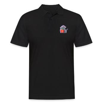 Chat mignon chat de noël noel - Polo Homme - noir - Devant - Kai (181cm)