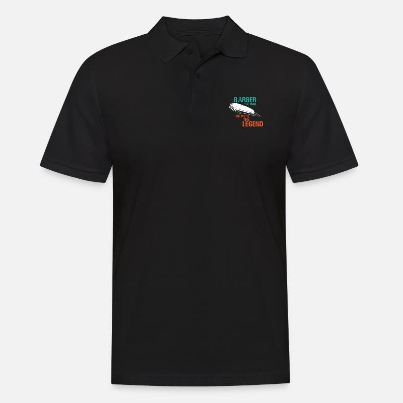 Frisur - Männer Poloshirt - Schwarz