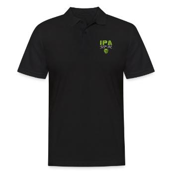 IPA Lot When I Drink Funny Beer Pun Distressed - Men's Polo Shirt - black - Front - Kai (181cm)