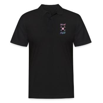 Pilot pilot phantom mavic pro drone Drohne Drone - Männer Poloshirt - Schwarz - Vorne - Kai (181cm)