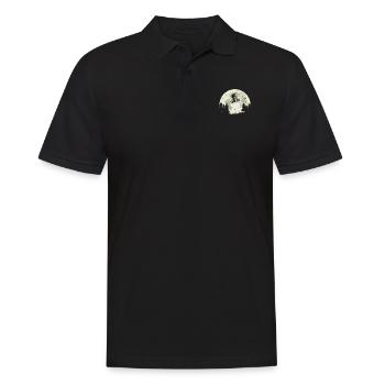 Lune conduite de vélo - Polo Homme - noir - Devant - Kai (181cm)