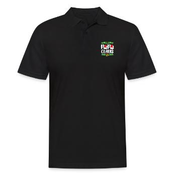 Drôle Joyeux Noël 2018 Père Klaus Cadeau - Polo Homme - noir - Devant - Kai (181cm)