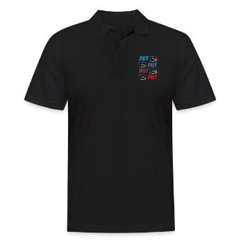 Batteur pilons tambour - Polo Homme - noir - Devant - Kai (181cm)