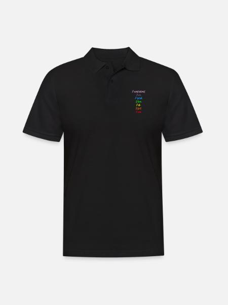 Chakra Meditation Balance T-Shirt I Spirituality - Men's Polo Shirt - black
