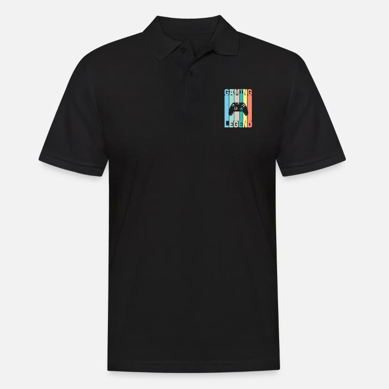 Gaming Legend - Männer Poloshirt - Schwarz