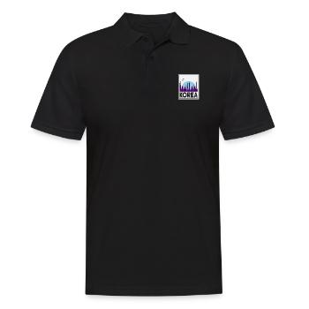Corée du Nord Corée du Sud Asie Drapeau de Corée - Polo Homme - noir - Devant - Kai (181cm)