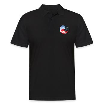 Triathlon - Männer Poloshirt - Schwarz - Vorne - Kai (181cm)