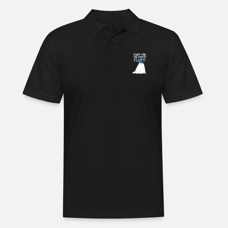Fluffy Sie fluffin Katze Geschenk - Männer Poloshirt - Schwarz