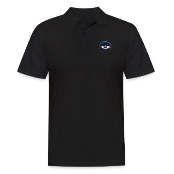 Traditionelles Bogenschießen-Geschenk für einen Fachmann oder - Männer Poloshirt - Schwarz - Vorne - Kai (181cm)