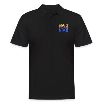 California Beach - Männer Poloshirt - Schwarz - Vorne - Kai (181cm)