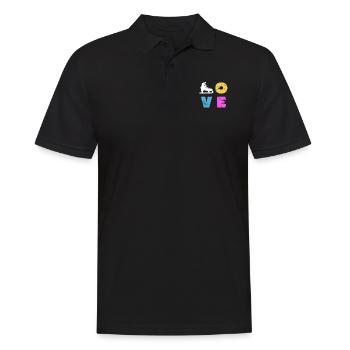 Eiskunstlauf - Männer Poloshirt - Schwarz - Vorne - Kai (181cm)