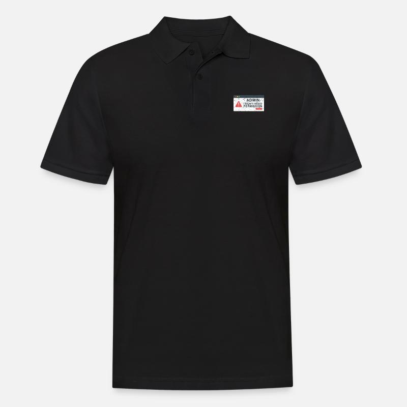 Computer Scientist Computer - Men's Polo Shirt - black