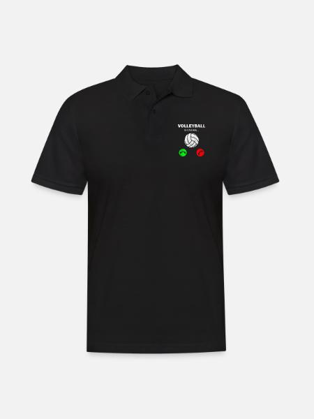 Le volleyball appelle - Polo Homme - noir