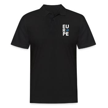Europe EU European Union Star Map - Men's Polo Shirt - black - Front - Kai (181cm)
