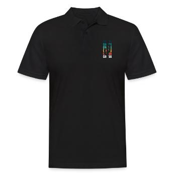 Cactus Cactus Cactus - Men's Polo Shirt - black - Front - Kai (181cm)