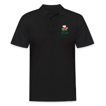 Wales Ireland - Men's Polo Shirt - black - Front - Kai (181cm)
