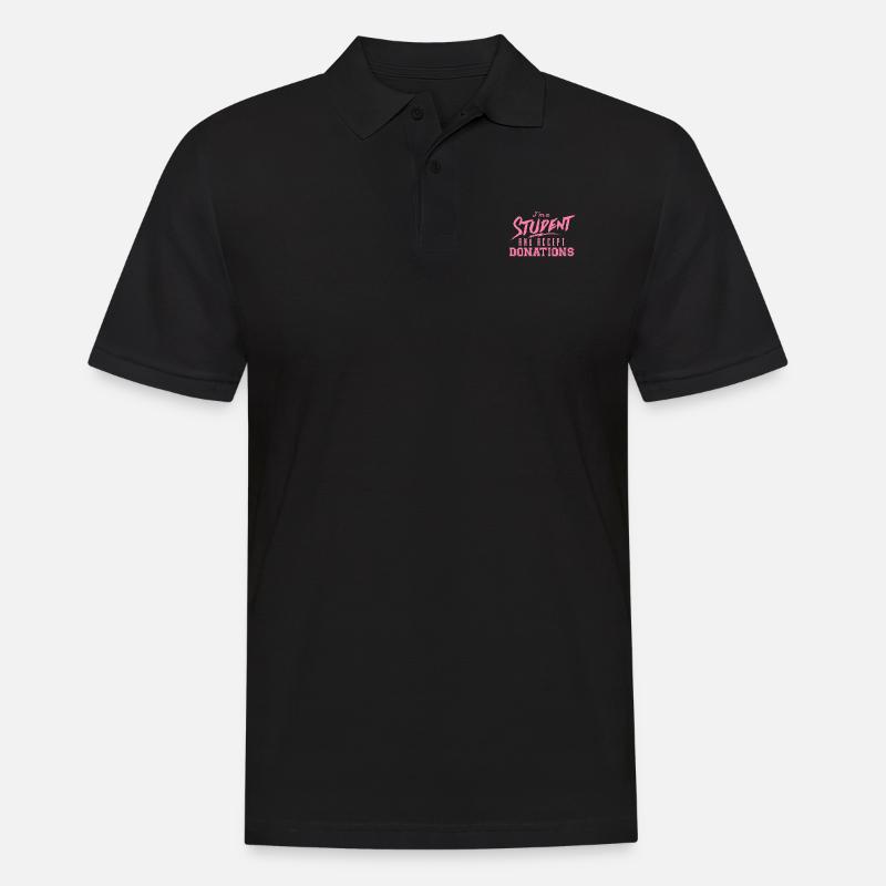 Studentin Studentin Studentin Studentin - Männer Poloshirt - Schwarz