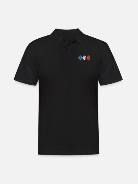 France baguette - Men's Polo Shirt - black