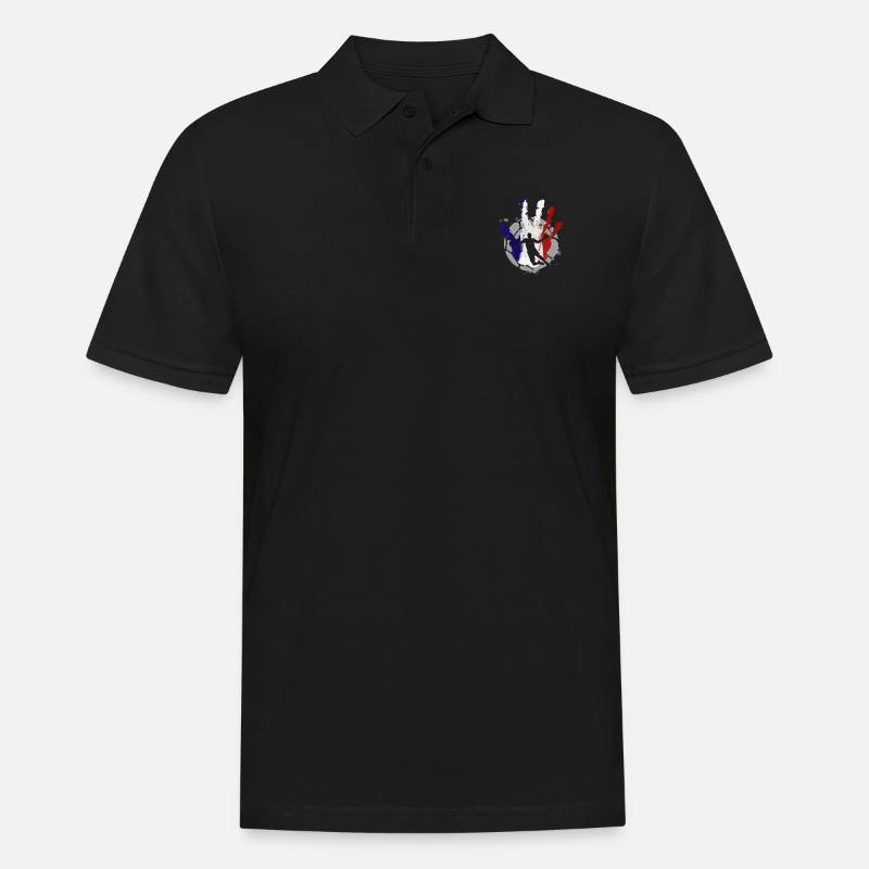 Handball Frankreich Mannschaft - Männer Poloshirt - Schwarz