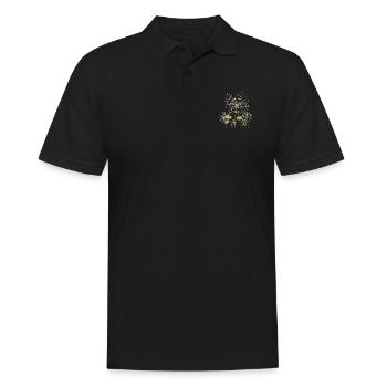 Flute dandelion - Men's Polo Shirt - black - Front - Kai (181cm)