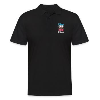 Cheer Cheer Cheer Cheer Cheerleading Chearleader - Men's Polo Shirt - black - Front - Kai (181cm)