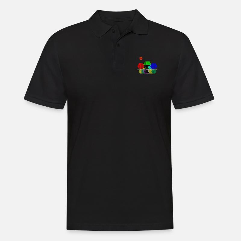 Honigdachs Wildtier - Männer Poloshirt - Schwarz