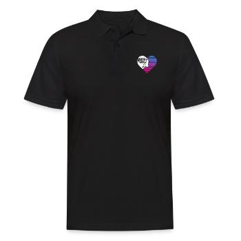 Vertigirl Climbing Heart Climbing Bouldering - Men's Polo Shirt - black - Front - Kai (181cm)