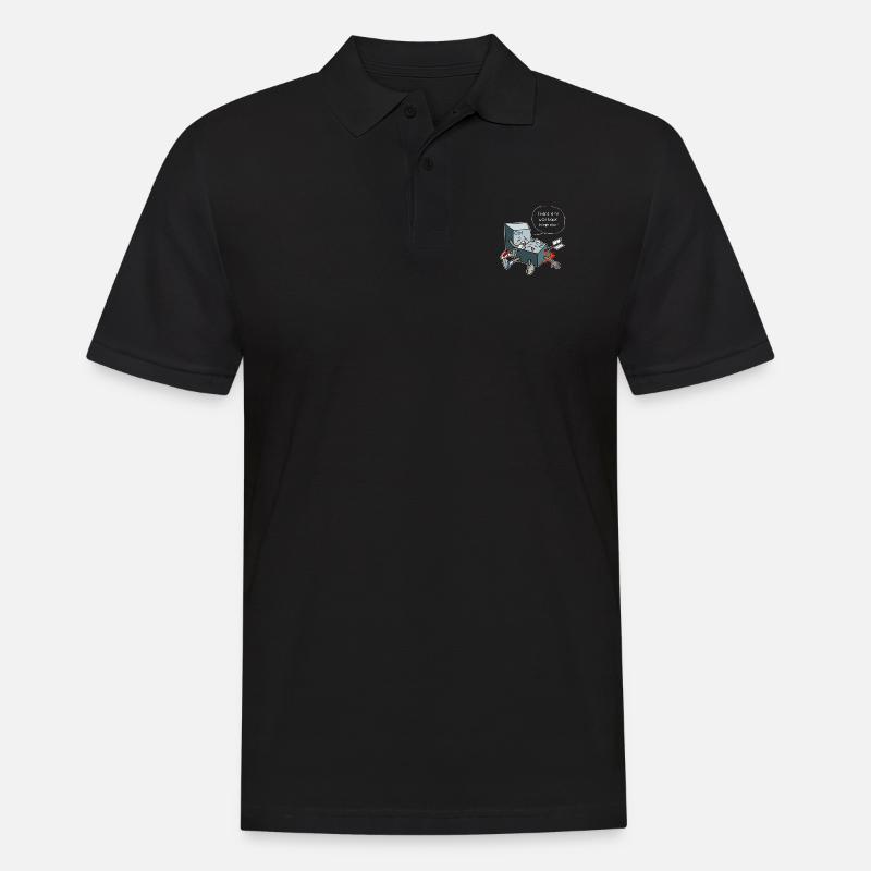 Clavier Clavier Ordinateur PC Nerd Supprimer Delete - Polo Homme - noir