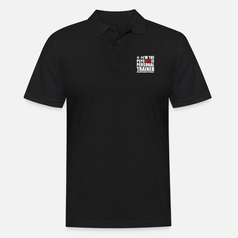 Personal Trainer Geschenkidee - Männer Poloshirt - Schwarz