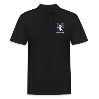 Be Happy Be Fearless Be Indepandant Panda Pun - Men's Polo Shirt - black - Front - Kai (181cm)
