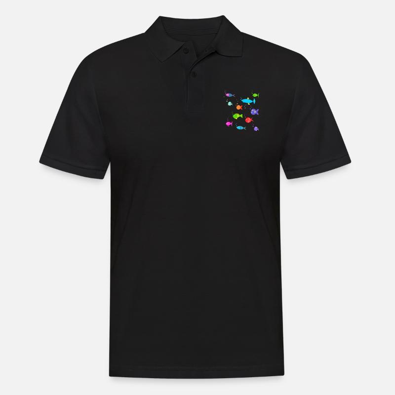 fishtastic - Polo Homme - noir