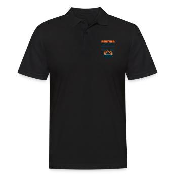 rentner lustiger spruch - Männer Poloshirt - Schwarz - Vorne - Kai (181cm)