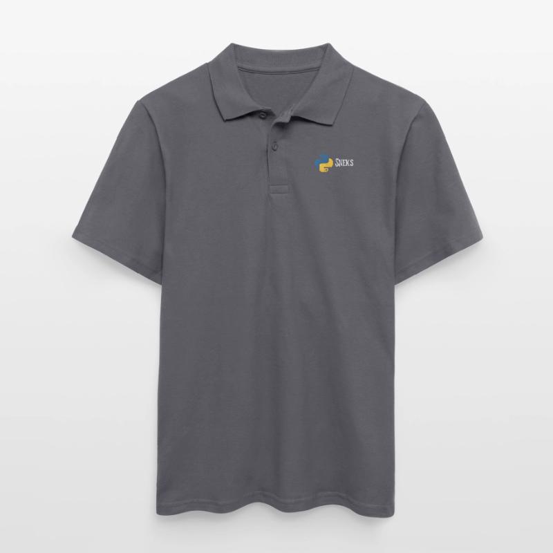 Funny Python Programmer Programming Distressed Men's Polo Shirt