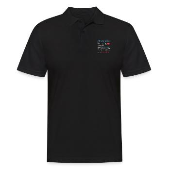 Apotheker Definition Funny Gift Classic Druck - Männer Poloshirt - Schwarz - Vorne - Kai (181cm)